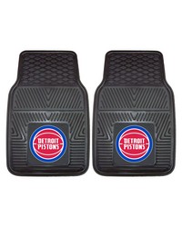 NBA Detroit Pistons Heavy Duty 2Piece Vinyl Car Mats 18x27 by   