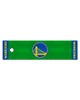 Fan Mats  LLC Golden State Warriors Putting Green Mat Green