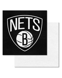 Brooklyn Nets Team Carpet Tiles by   