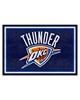 Fan Mats  LLC Oklahoma City Thunder 5x8 Rug Blue