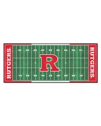 Rutgers Scarlett Knights Football Field Runner by   