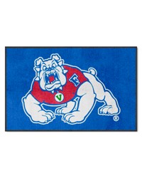 Fresno State Bulldogs 4x6 Logo Mat Landscape by   