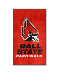 Ball State Cardinals 3x5 Logo Mat Portrait by   