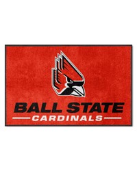 Ball State Cardinals 4x6 Logo Mat Landscape by   