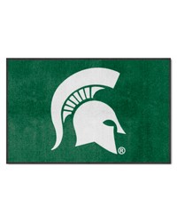 Michigan State Spartans 4x6 Logo Mat Landscape by   