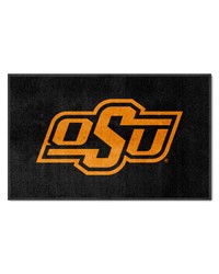 Oklahoma State Cowboys 4x6 Logo Mat Landscape by   