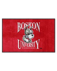 Boston Terriers 4x6 Logo Mat Landscape by   