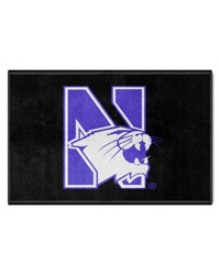 Northwestern Wildcats 4x6 Logo Mat Landscape by   