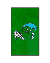 Tulane Green Wave 3x5 Logo Mat Portrait by   