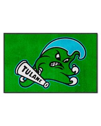 Tulane Green Wave 4x6 Logo Mat Landscape by   