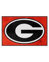 Georgia Bulldogs 4x6 Logo Mat Landscape by   