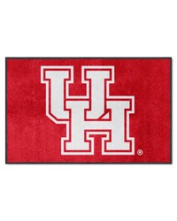 Houston Cougars 4x6 Logo Mat Landscape by   