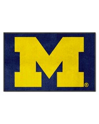 Michigan Wolverines 4x6 Logo Mat Landscape by   