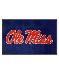 Ole Miss Rebels 4x6 Logo Mat Landscape by   