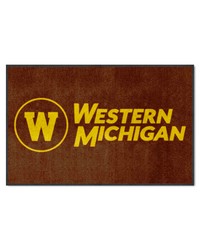 Western Michigan Broncos 4x6 Logo Mat Landscape by   