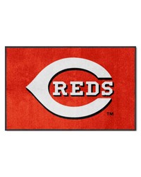 Cincinnati Reds 4x6 Logo Mat Landscape by   