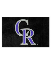 Colorado Rockies 4x6 Logo Mat Landscape by   