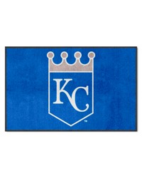 Kansas City Royals 4x6 Logo Mat Landscape by   