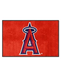 Los Angeles Angels 4x6 Logo Mat Landscape by   