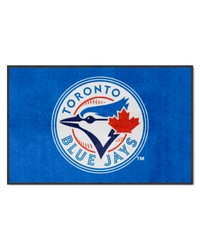 Toronto Blue Jays 4x6 Logo Mat Landscape by   