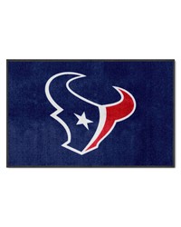 Houston Texans 4x6 Logo Mat Landscape by   