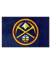 Denver Nuggets 4x6 Logo Mat Landscape by   