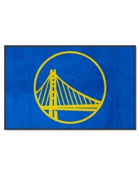 Golden State Warriors 4x6 Logo Mat Landscape by   