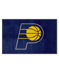 Indiana Pacers 4x6 Logo Mat Landscape by   