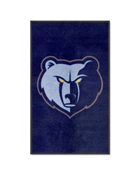 Memphis Grizzlies 3x5 Logo Mat Portrait by   