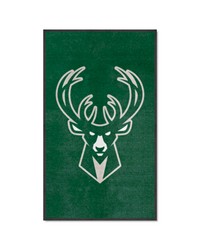 Milwaukee Bucks 3x5 Logo Mat Portrait by   