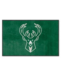 Milwaukee Bucks 4x6 Logo Mat Landscape by   