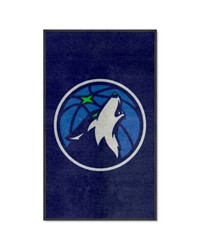 Minnesota Timberwolves 3x5 Logo Mat Portrait by   