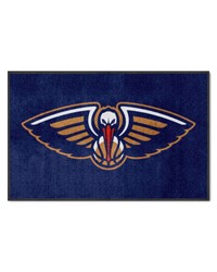 New Orleans Pelicans 4x6 Logo Mat Landscape by   