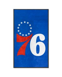 Philadelphia 76ers 3x5 Logo Mat Portrait by   