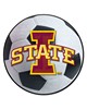 Fan Mats  LLC Iowa State Cyclones Soccer Ball Mat White