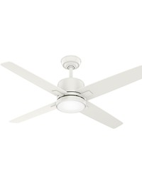 Casablanca 52 inch Axial Fresh White Ceiling Fan with LED Light Kit and Wall Contro by   