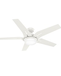 Casablanca 56 inch Correne Fresh White Ceiling Fan with LED Light Kit and Handheld Remote by   