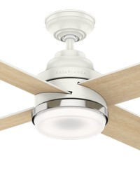 Casablanca 54 inch Daphne Fresh White Ceiling Fan with LED Light Kit and Wall Control by   