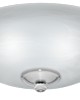 Casablanca Fan Co Casablanca Low Profile Bowl Light Fixture Brushed Nickel/Chrome