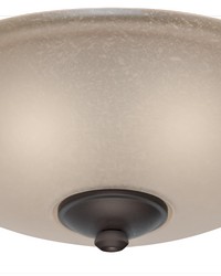 Casablanca Low Profile Bowl Light Fixture Bronze/Brown by   