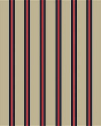 Cricket Stripe Red by   