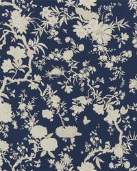 Tea House Floral Blue by   