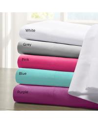 Grey Microfiber Sheet Set Full by   