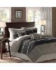 Olliix Madison Park Palmer Comforter Set Black