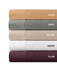 600TC Pima Solid Cotton Sheet Set King Gold by   