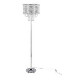 Droplets 60in Metal Floor Lamp Polished Chrome by   