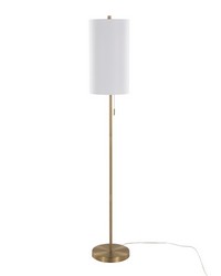 Bounty 62in Metal Floor Lamp Gold Metal by   