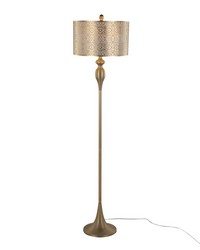 Ashland 63in Metal Floor Lamp Gold Metal by   