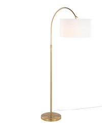 Salon Reader 63in Metal Floor Lamp Gold Metal by   