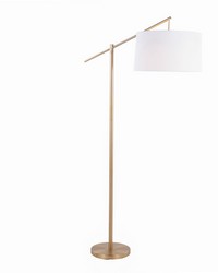 Casper 69in Metal Floor Lamp Gold Metal by   